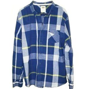 Levi Strauss & Co Shirt Plaid Blue Multicolor XL Long Sleeve Size XL #83